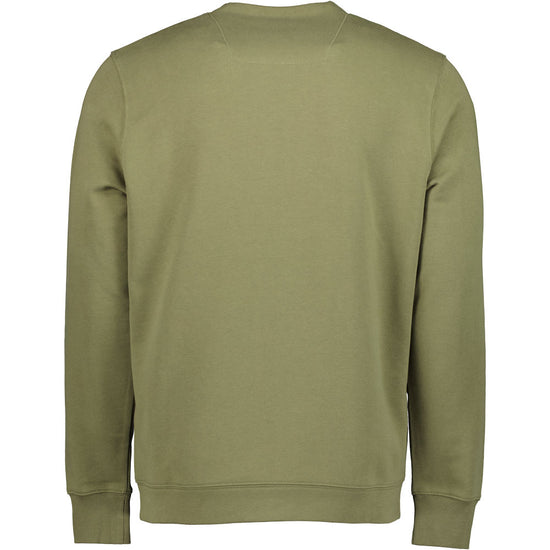 C.P. Company | C.P. Company Laminated Logo Print Sweatshirt - Burnt Olive