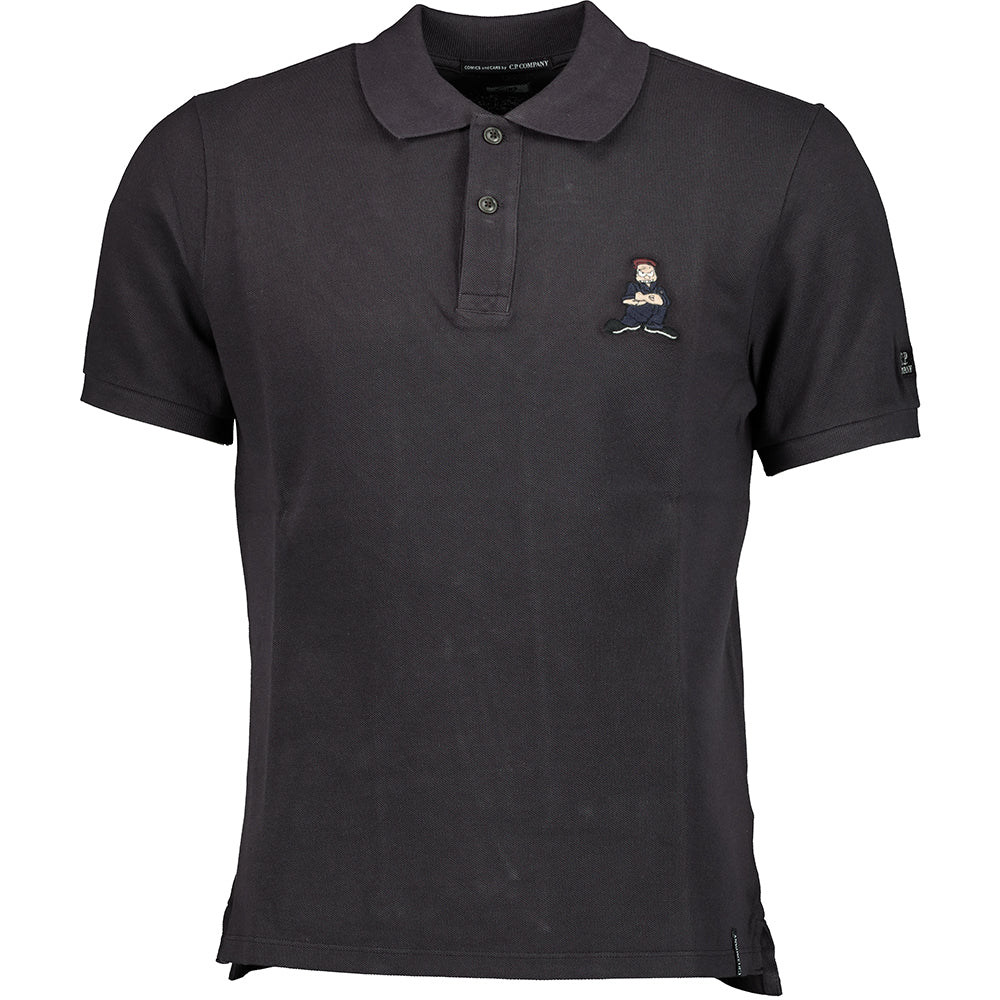 C.P. Company | Comics and Cars Polo Shirt - Black