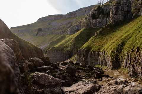 Gordale Scar at Malham Cove hikes  and walks in the Yorkshire Dales