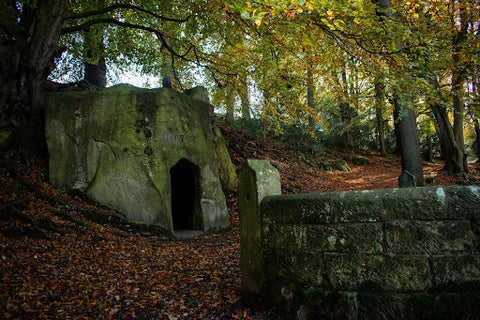 The Hermitage at Falling Foss in the North York Moors. Waling routes in Yorkshire.