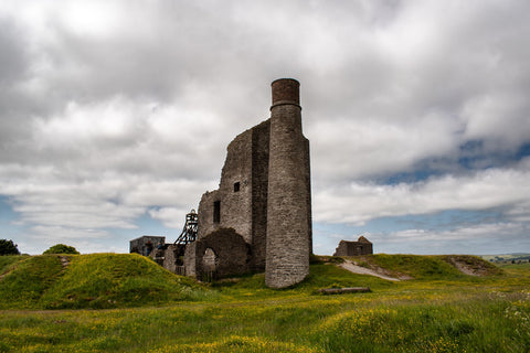 Old buildings at Magpie Mine in the Peak District