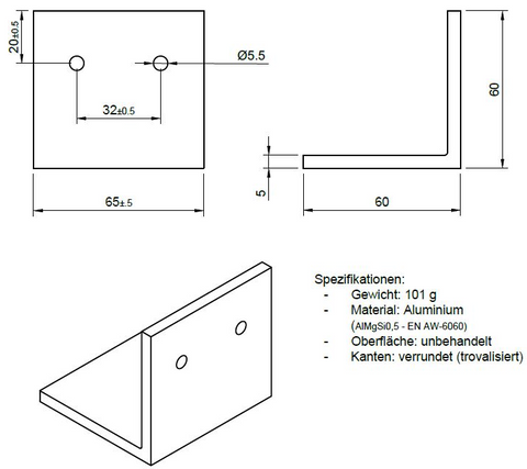 Box Schublade 601, 60 x 40 cm für eine Eurobox