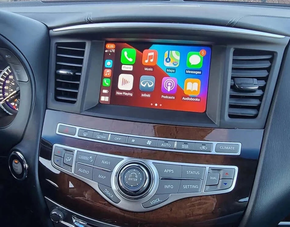 Infiniti QX60 Apple Carplay works with touchscreen