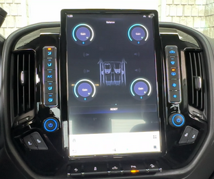 Chevrolet Silverado Tesla Carplay Screen works with factory sound system