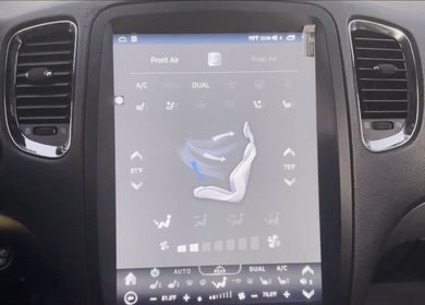 Dodge Durango Tesla Carplay Screen works with climate controls