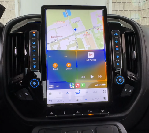 Chevrolet Silverado Tesla Carplay Screen