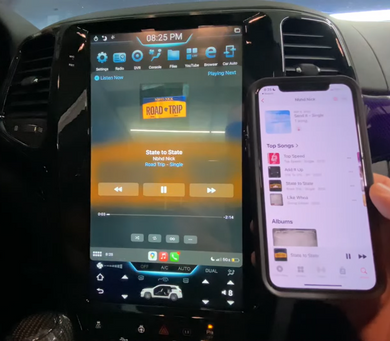 Jeep Grand Cherokee Tesla Carplay Screen creates enhanced bluetooth