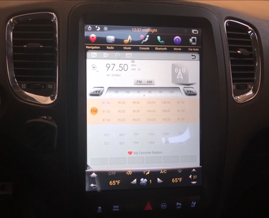 Dodge Durango Tesla Carplay Screen works with XM Radio