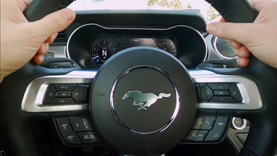 Ford Mustang Tesla Carplay Screen works with steering wheel
