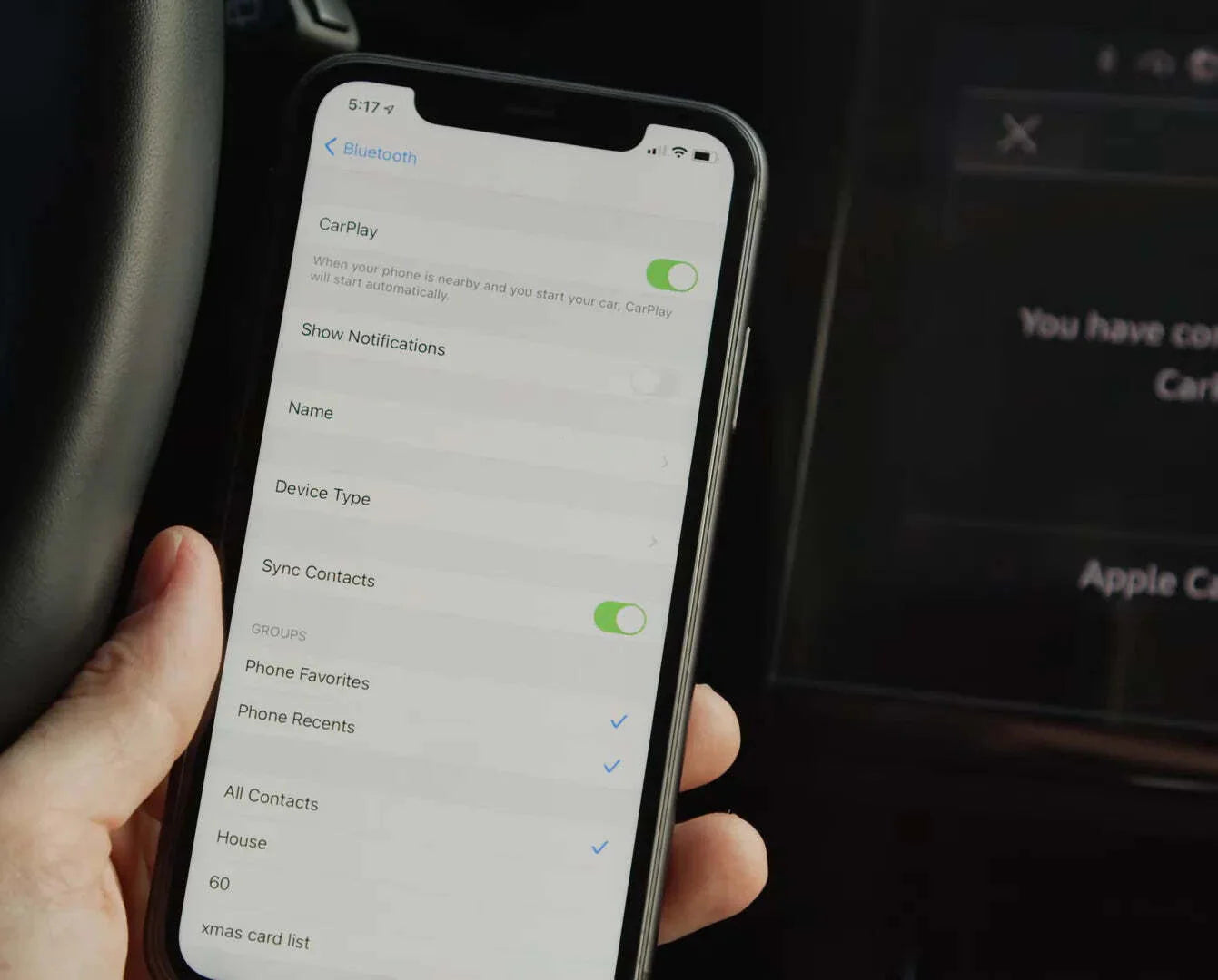 Maserati Quattroporte Tesla Screen