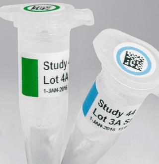 Tube and vial laboratory labels application