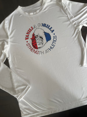 USA VG logo sun shirt - Vanilla Gorilla Strength Apparel
