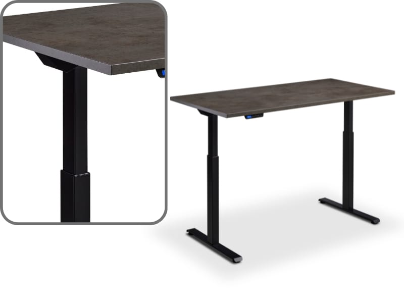 120cm Standing Desk - Rize 120 - Black Desk