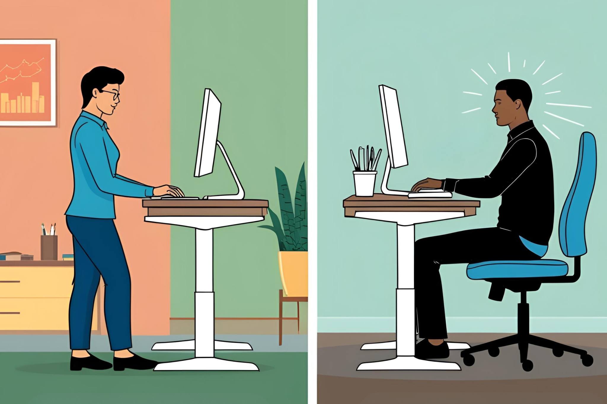 Standing vs Sitting Desk Health