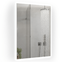 Mirror Infrared Heating Panel in Bathroom front view