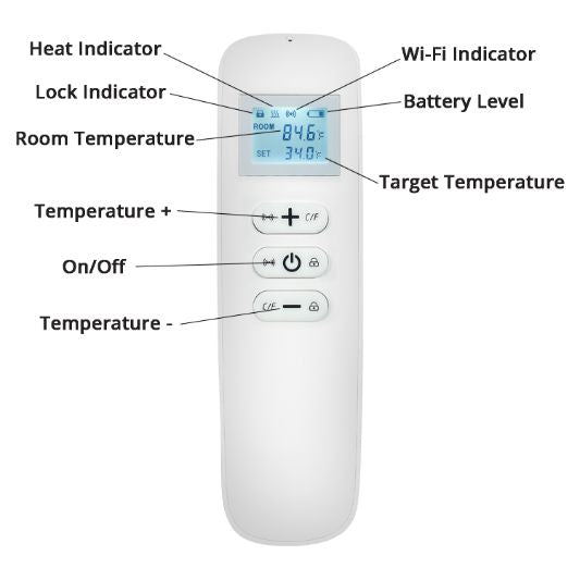 Mirrorstone Nexus Infrared heating panel remote control