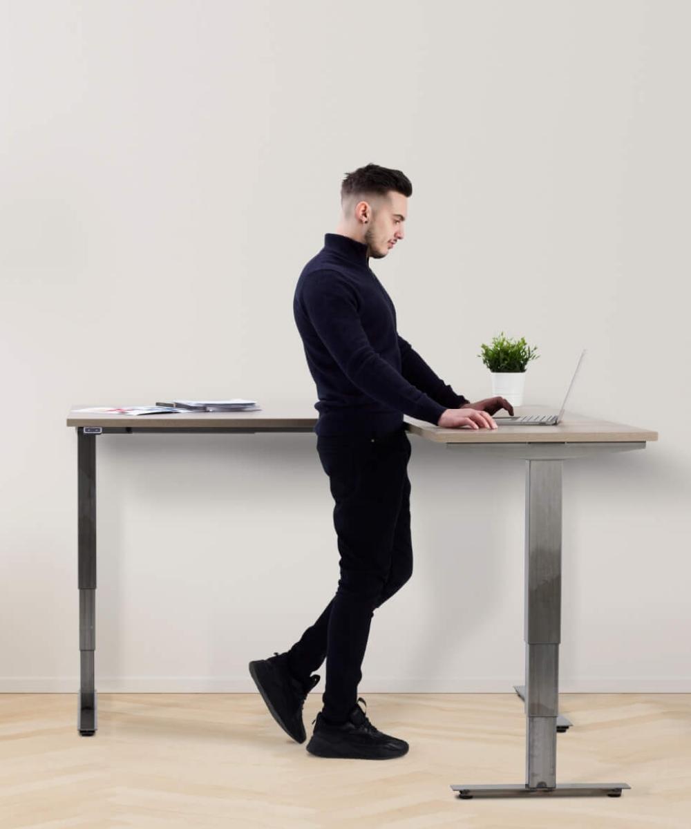 sit stand corner desk