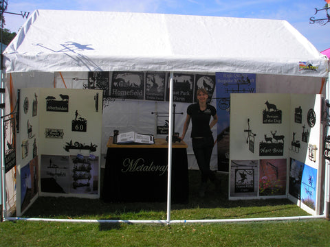 Weathervane and Farm sign trade stand