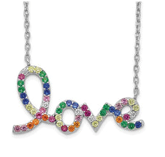 colorful love necklace