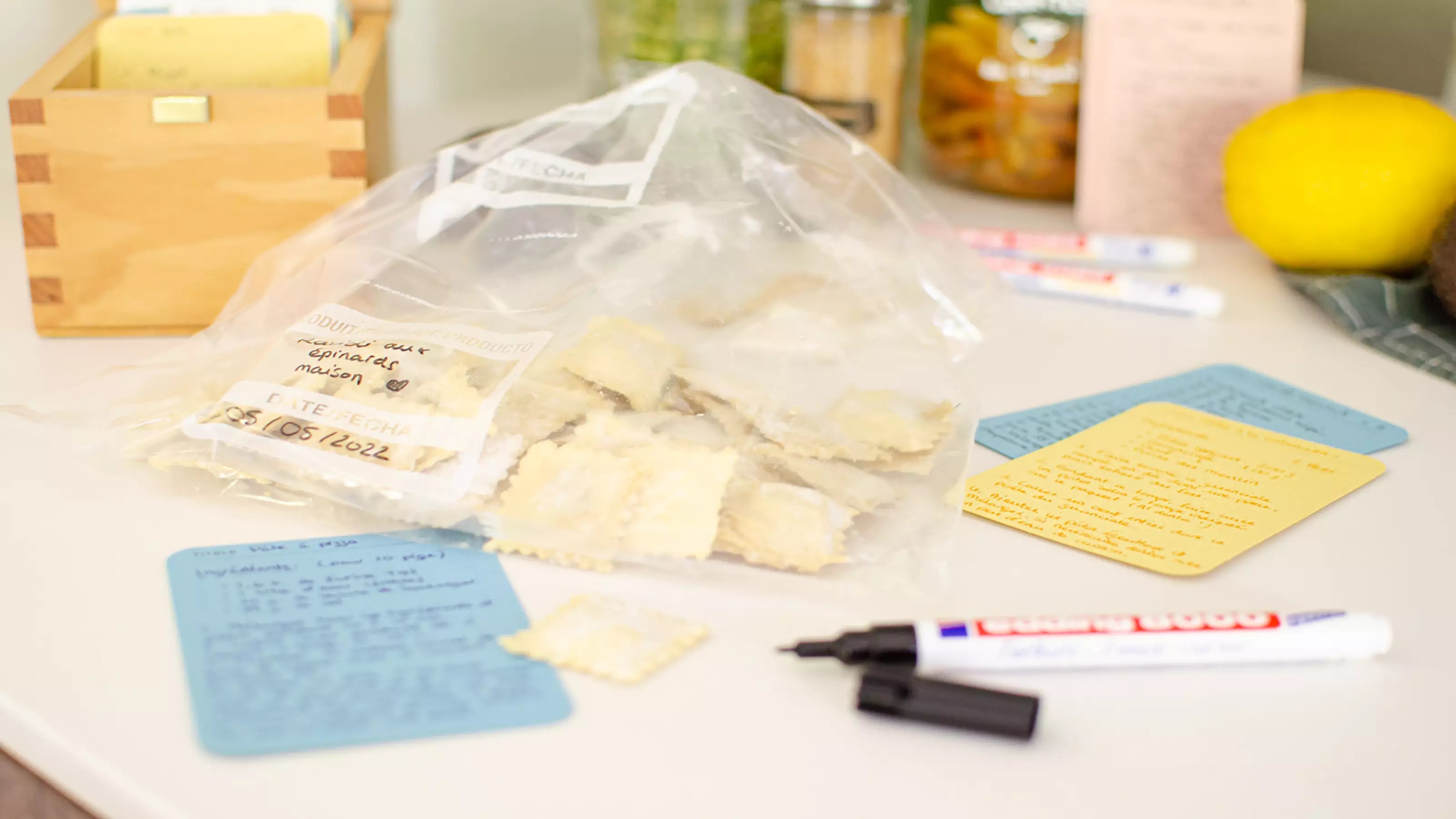 Batch Cooking Edding Foglietto Organizer in Kitchen Markers