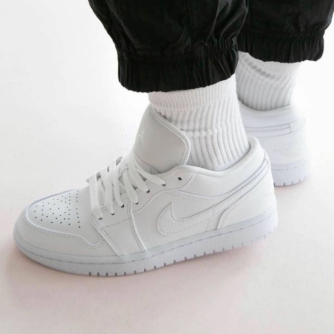 Nike Air Jordan 1 Low Triple White Sneakers Shoes