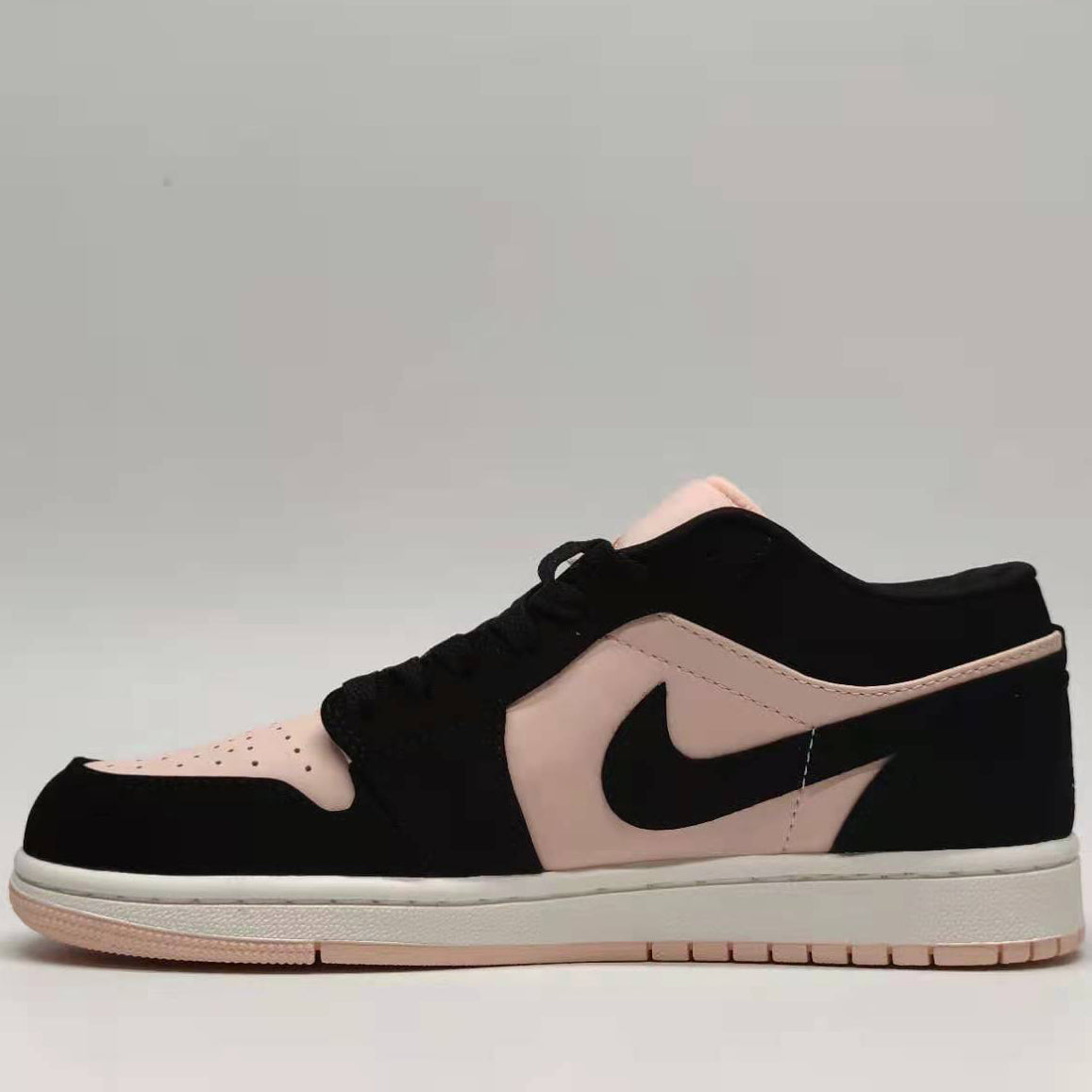 NIKE Jordan 1 Milk Tea Powder Low Top Casual Basketball Sneakers