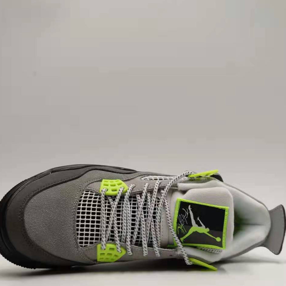 NIKE AJ4 Joe Four Gray Green Casual Sneakers