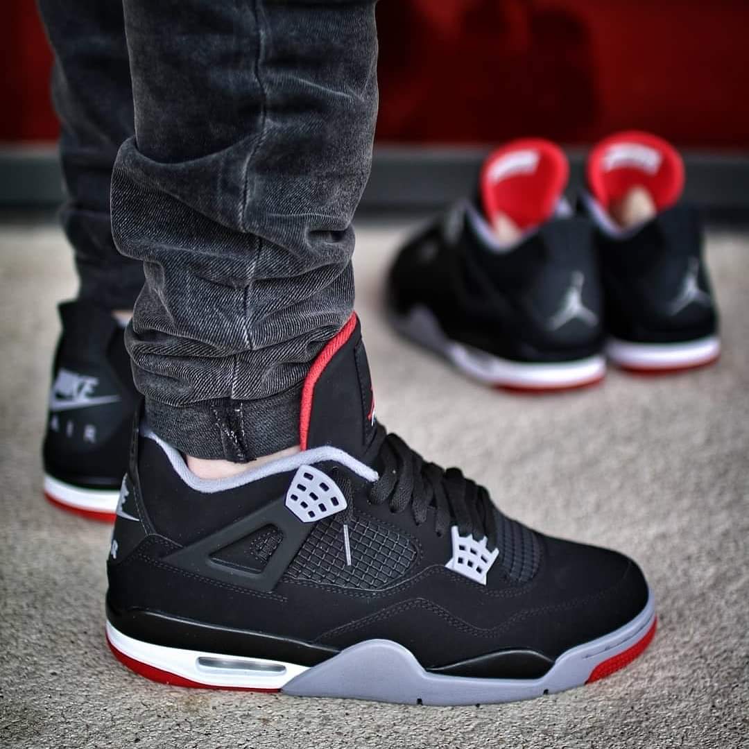 Nike Air Jordan 4 Retro Bred Sneaker