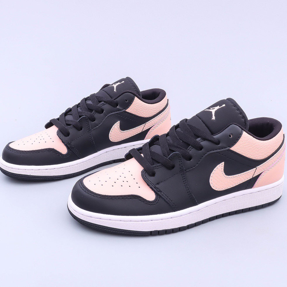 Nike Air Jordan 1 Low "Crimson Tint" Black Pink Low-Top Basketball Shoes