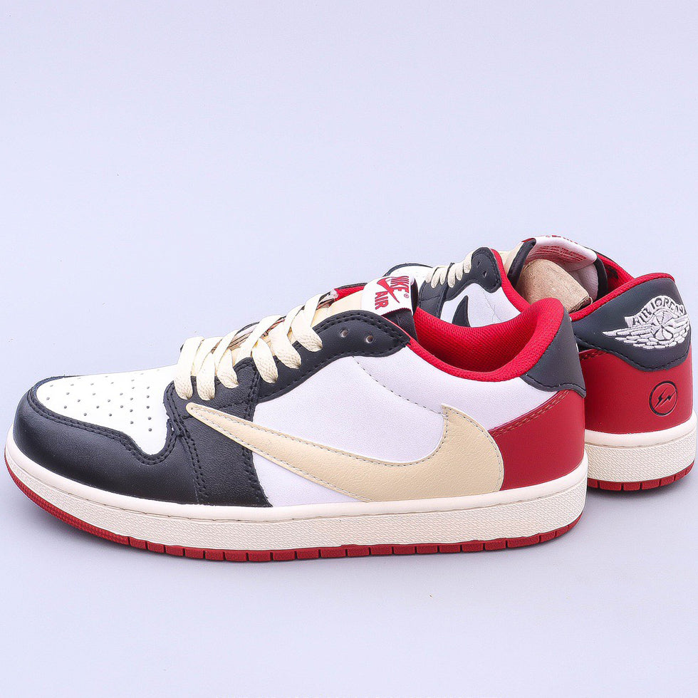 NIKE Travis Scott x Fragment Design x Air Jordan 1 Low Black and