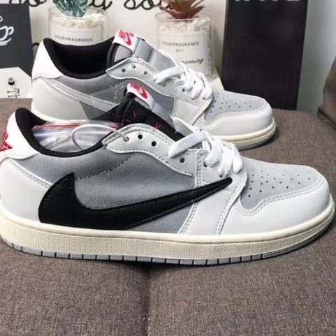 NIKE Travis Scott x Air Jordan 1 Low OG "Reverse Mocha"' Low-Top Retro Basketball Shoe