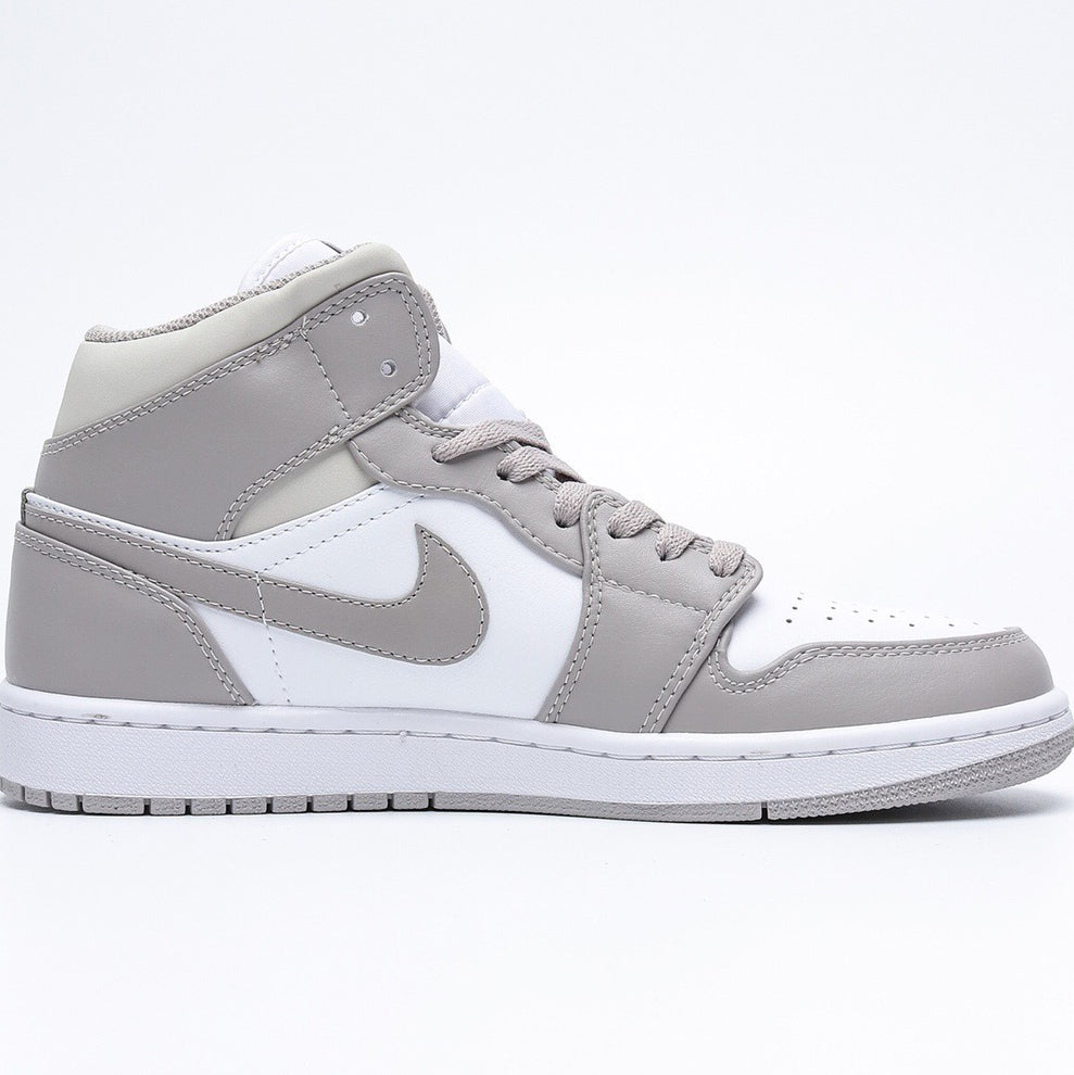 NIKE Air Jordan 1 Mid "Linen" Linen Cream Casual Sneakers