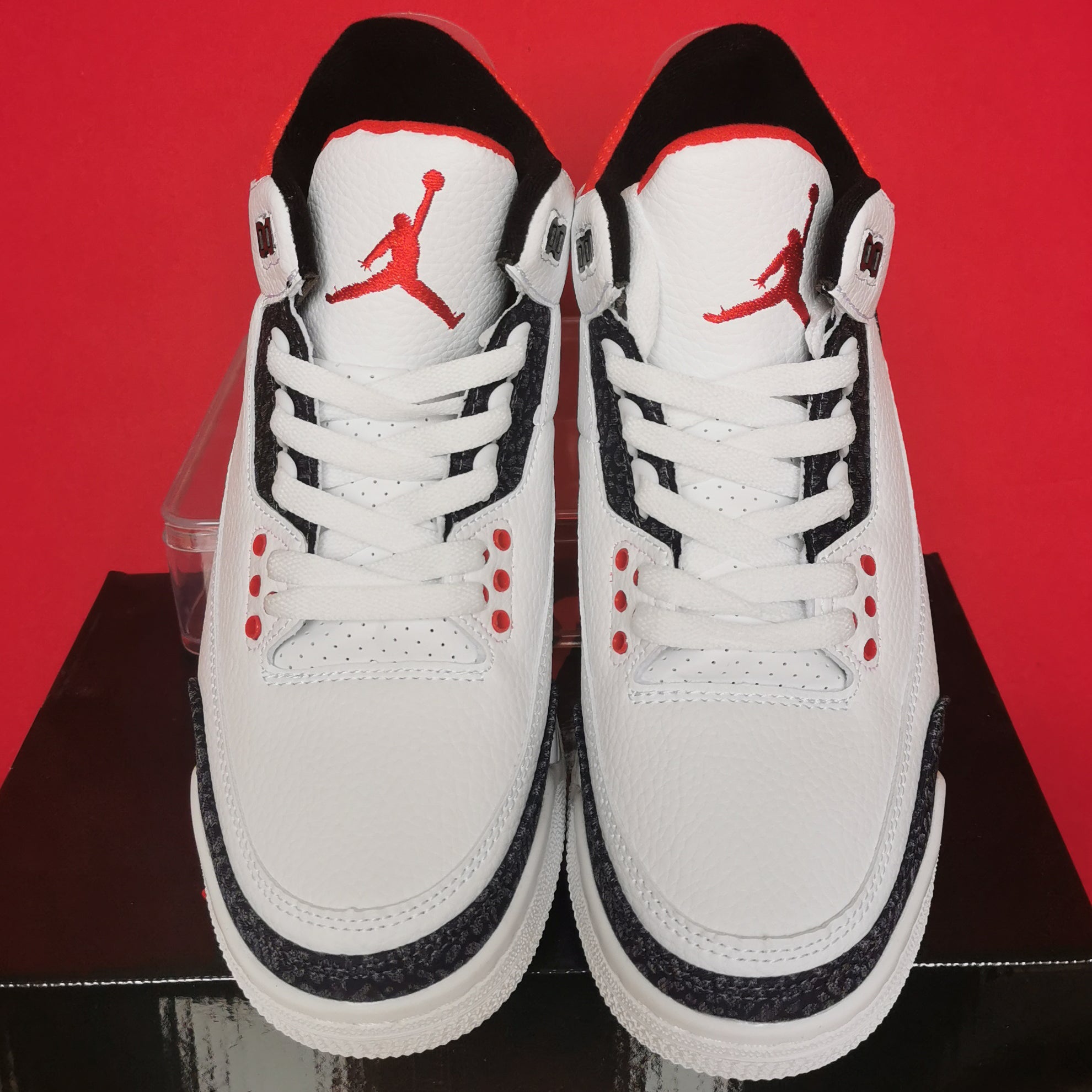 NIKE Jordan 3 Fire Red Casual Sneakers