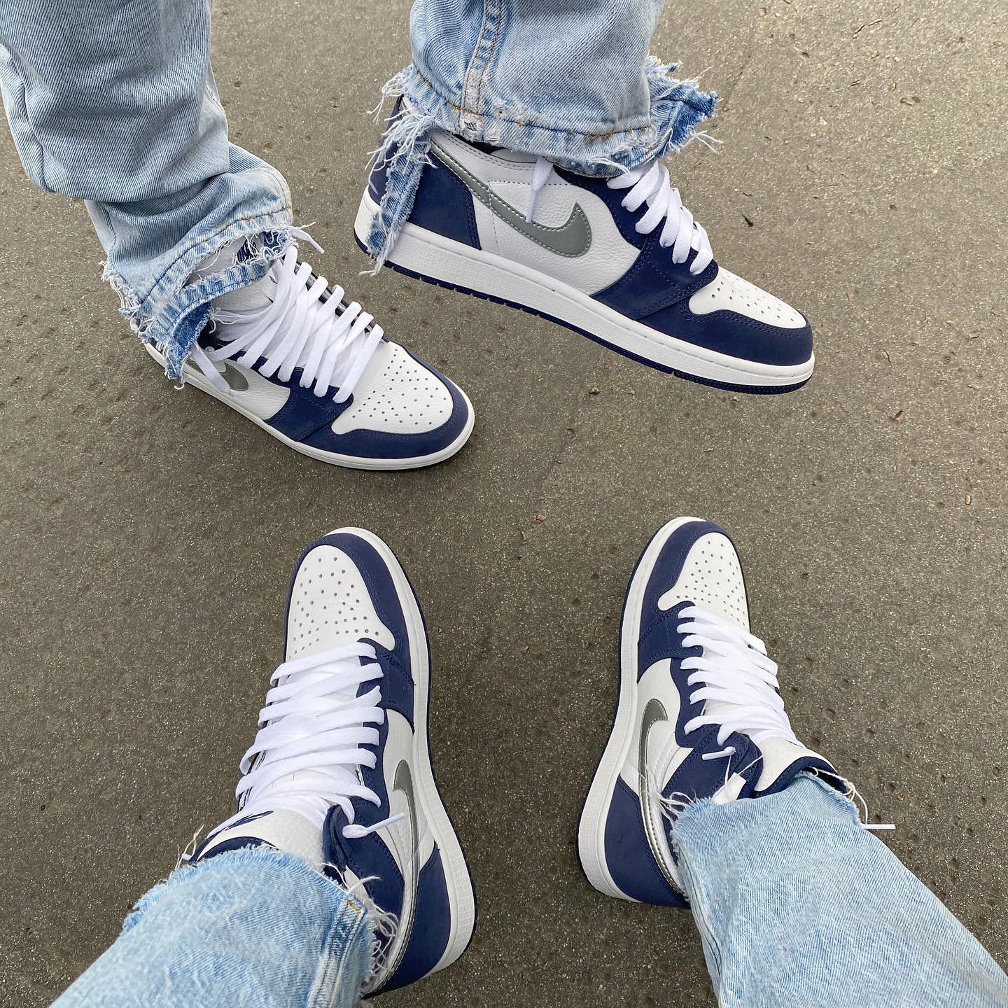 Nike Air Jordan 1 Retro High Blue Sneaker Shoes