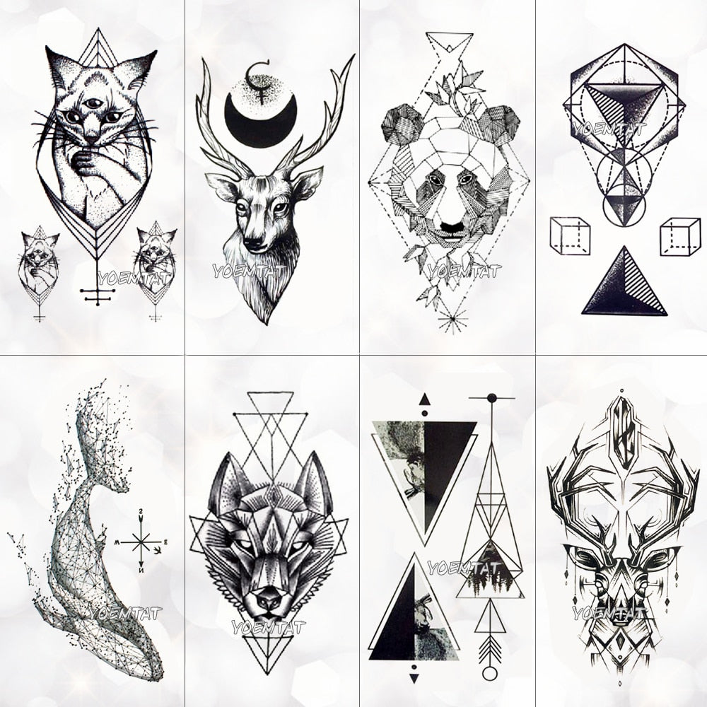 Geometric tattoo collection Vectors  Illustrations for Free Download   Freepik