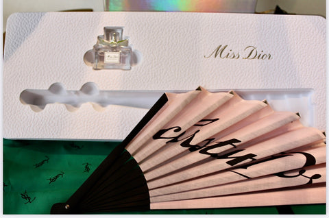 Dior makeup set fan+ Miss Dior perfume