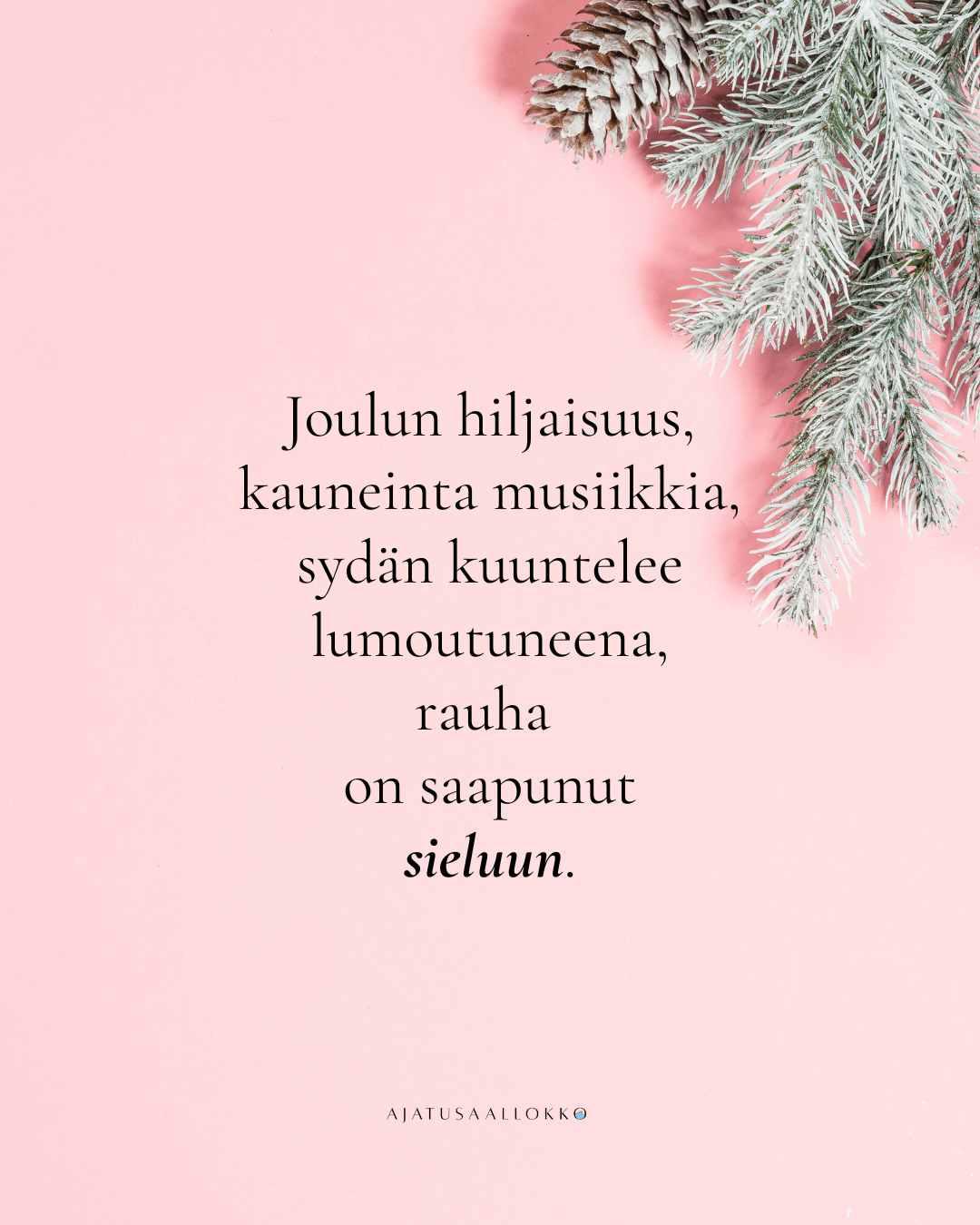 Joulun hiljaisuus -jouluruno