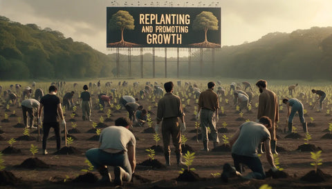 replanting and promoting growth