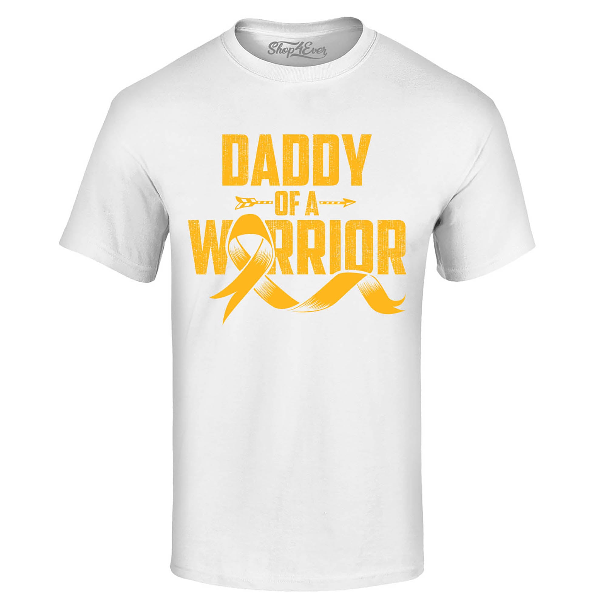 Daddy of a Warrior Childhood Cancer Awareness T-Shirt