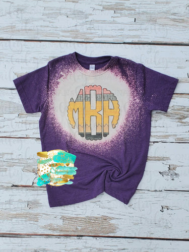 Monogram Pocket Bleached Tee – Christlyn's Vinyl & More