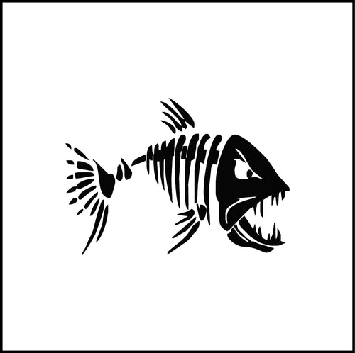 Fish Skeleton Fish Bones #2 Vinyl Decal/Sticker – Pro Line Decals