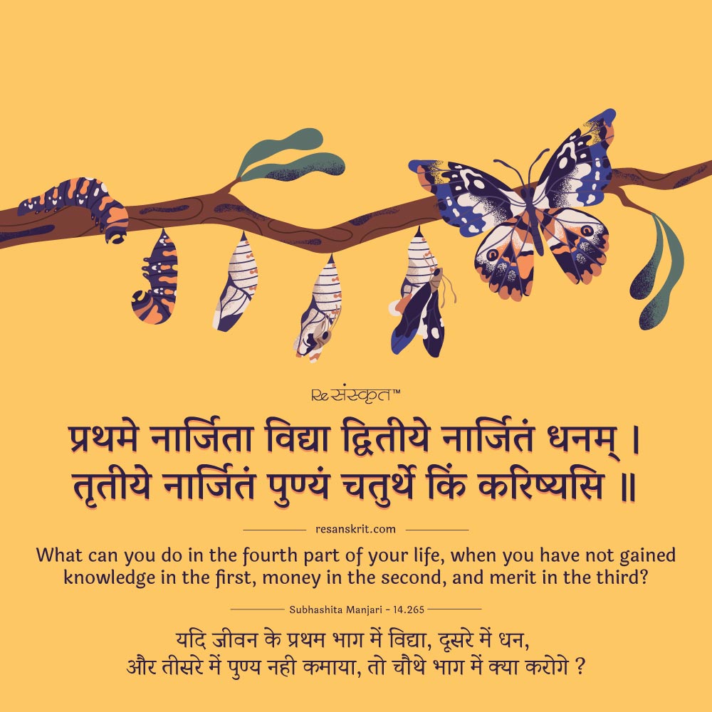 Sanskrit Quote on Life Goals!