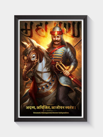 Maharana Pratap UV Textured water proof Decorative Art Print Premium  Quality Wall Poster (12 inch X 18 inch, Rolled) Paper Print - Educational,  Personalities, Decorative, Art & Paintings posters in India -