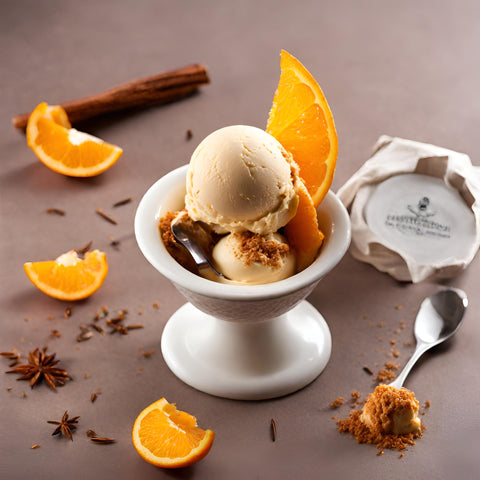 rooibos  orange ice cream