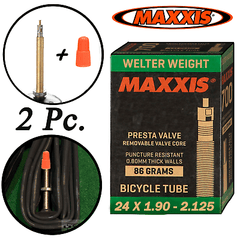 2 x Maxxis 29 x 1.75 - 2.4 Presta Valve Bike Inner Tube Bicycle Tubes 29”  Inch, Bike Blvd