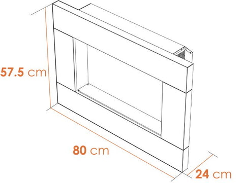 Dimensions of Adam Carina in Pure White