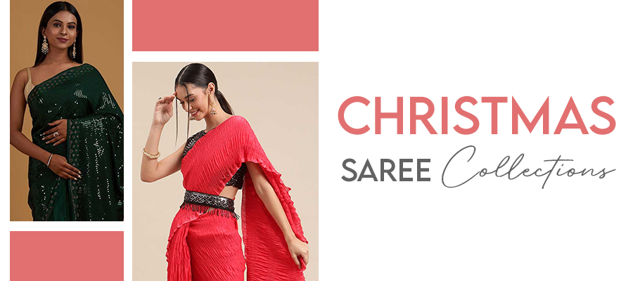 Christmas Saree Collections