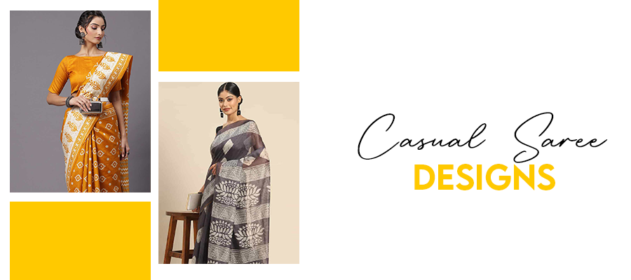 casual saree designs