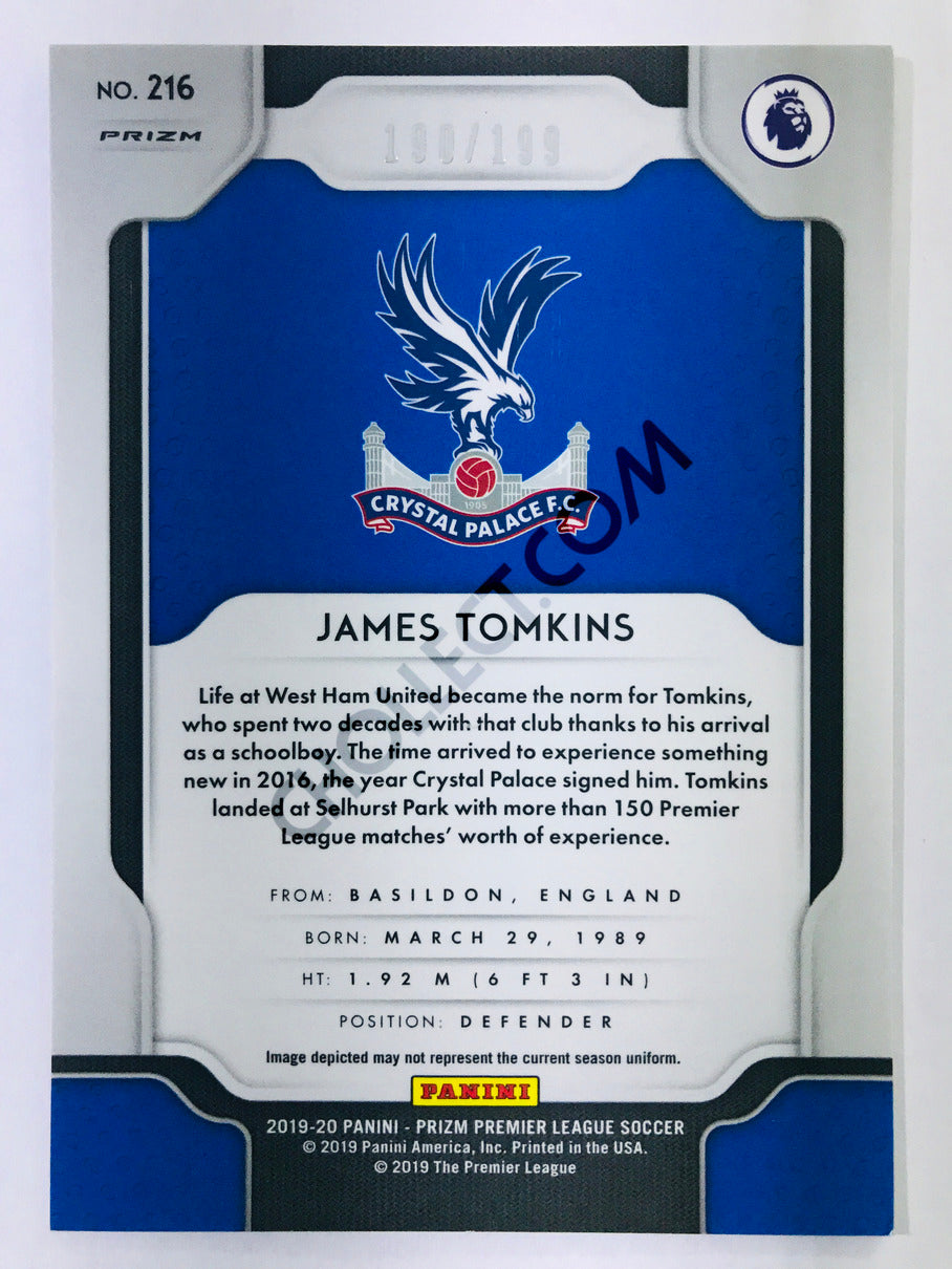 James Tomkins - Crystal Palace 2019-20 Panini Prizm Premier League