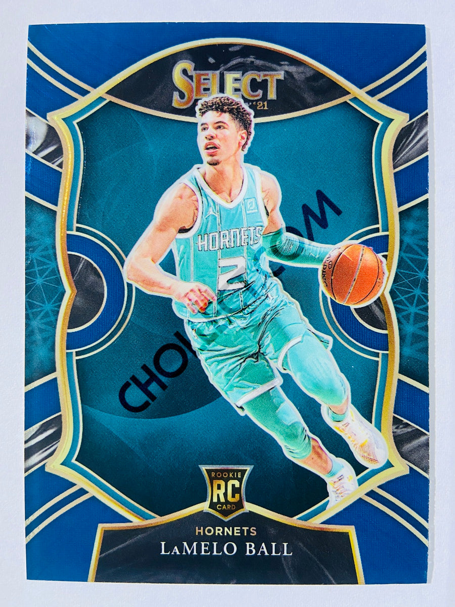 LaMelo Ball - Charlotte Hornets 2020-21 Panini Select Concourse Blue Retail Prizm Parallel RC Rookie #15